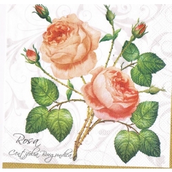 Serwetka do decoupage -52- róża / wzór 2-krotny